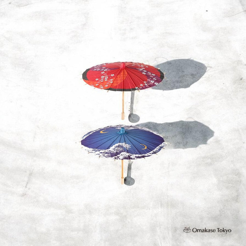 Toyvian Mini Japanese Paper Umbrella Set – 2 Pieces