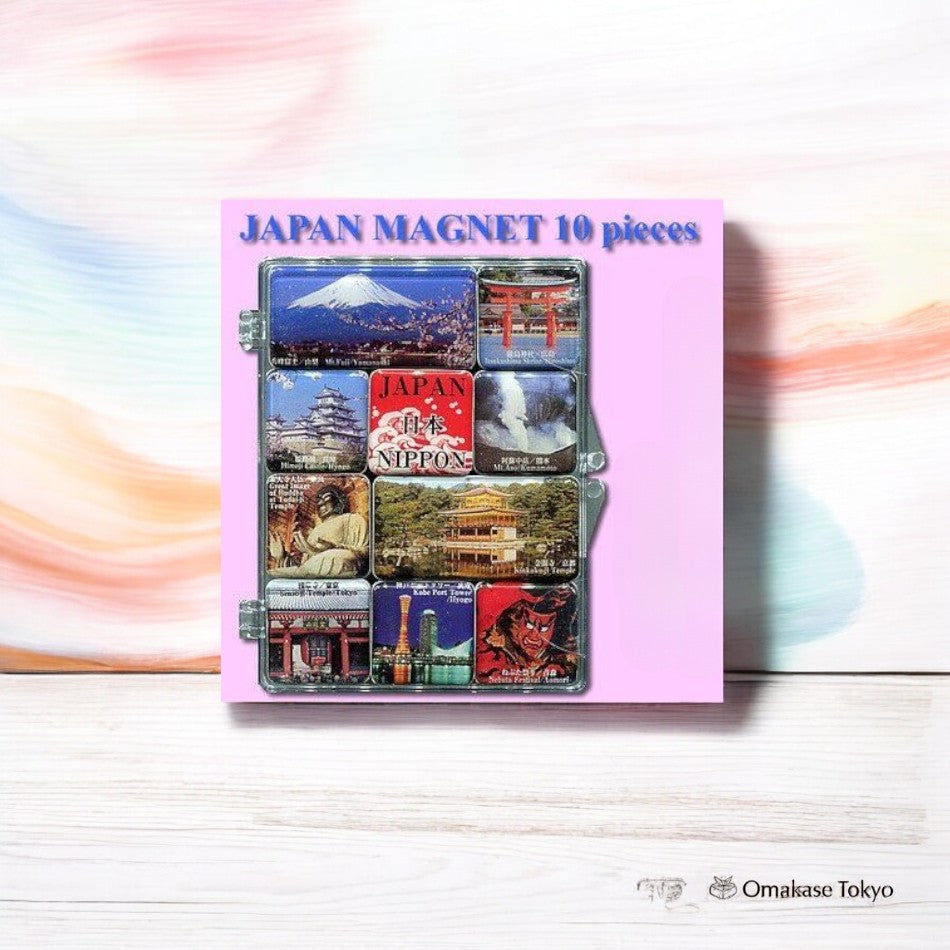 Japanese Souvenir Scenic Magnet Set (10 pcs)