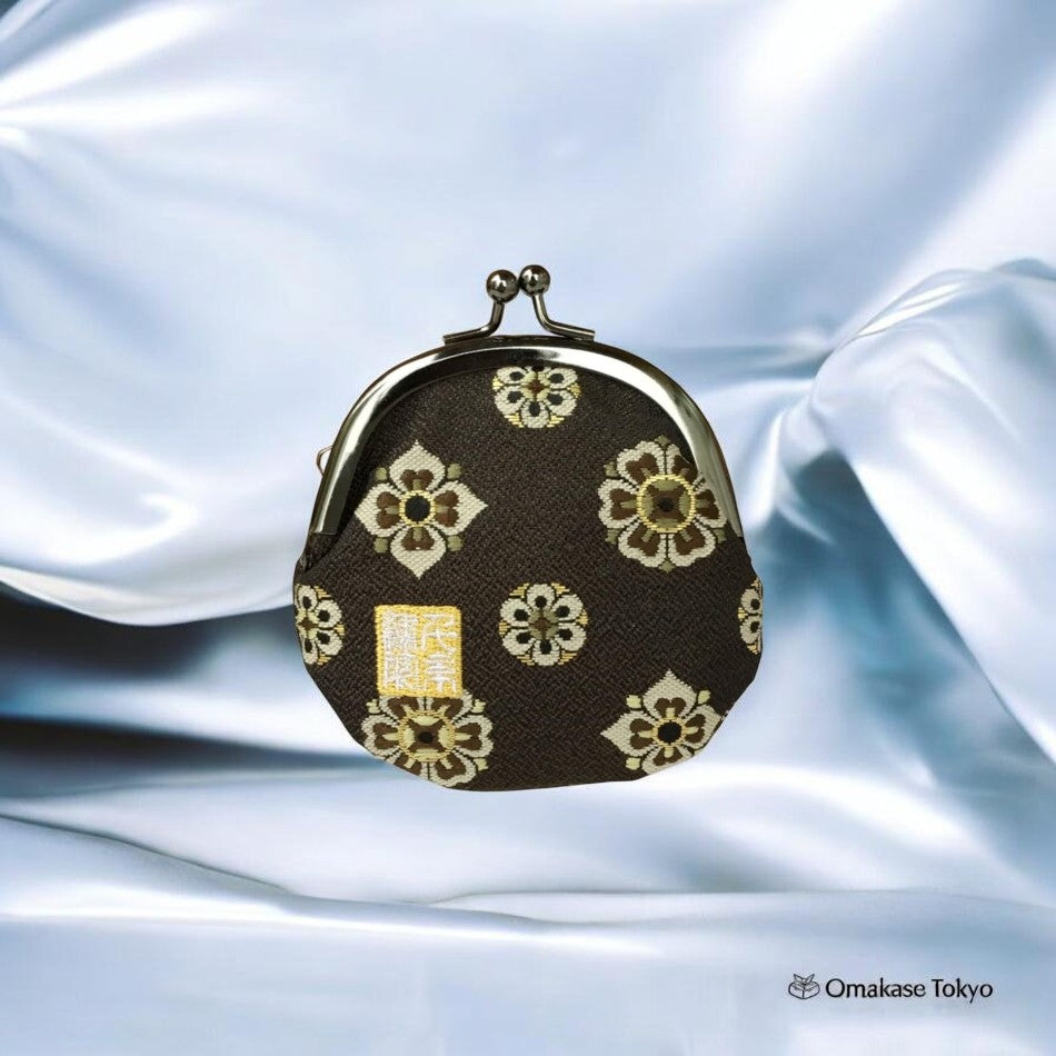 Porte-monnaie en brocart Senitosuin Nishijin