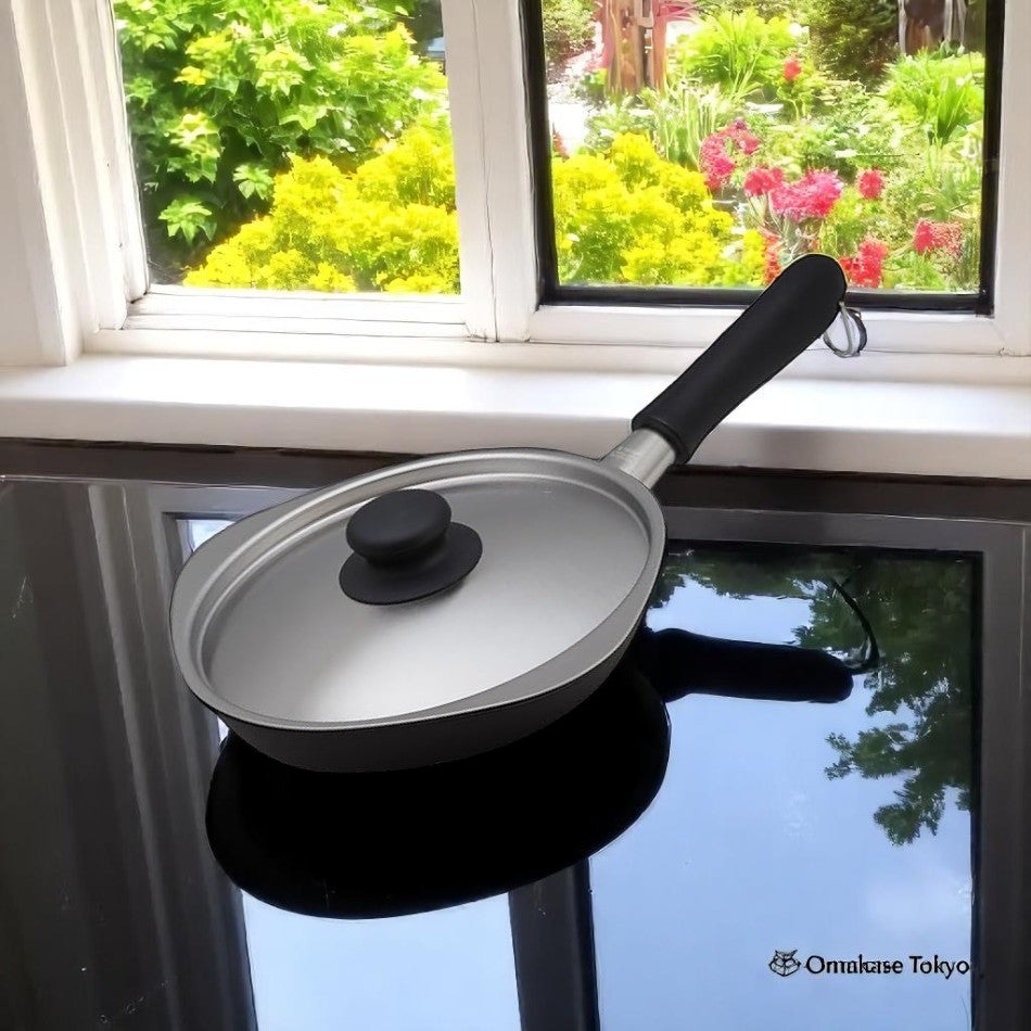 Yanagi Sori Magma Plate Iron Frying Pan 18 cm