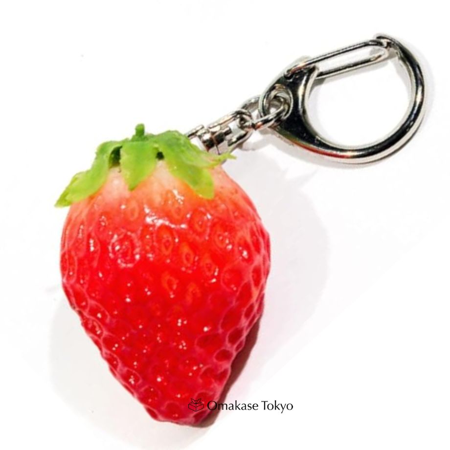 Food Sample Keychain Sweet Strawberry