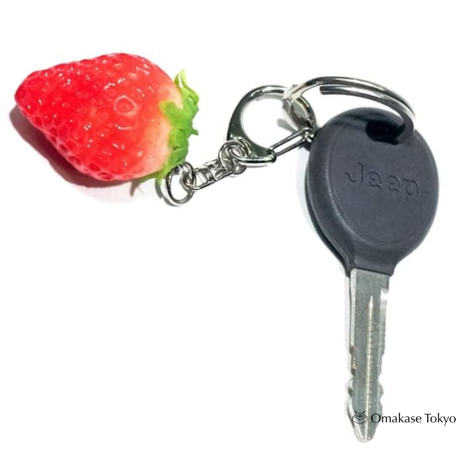 Food Sample Keychain Sweet Strawberry