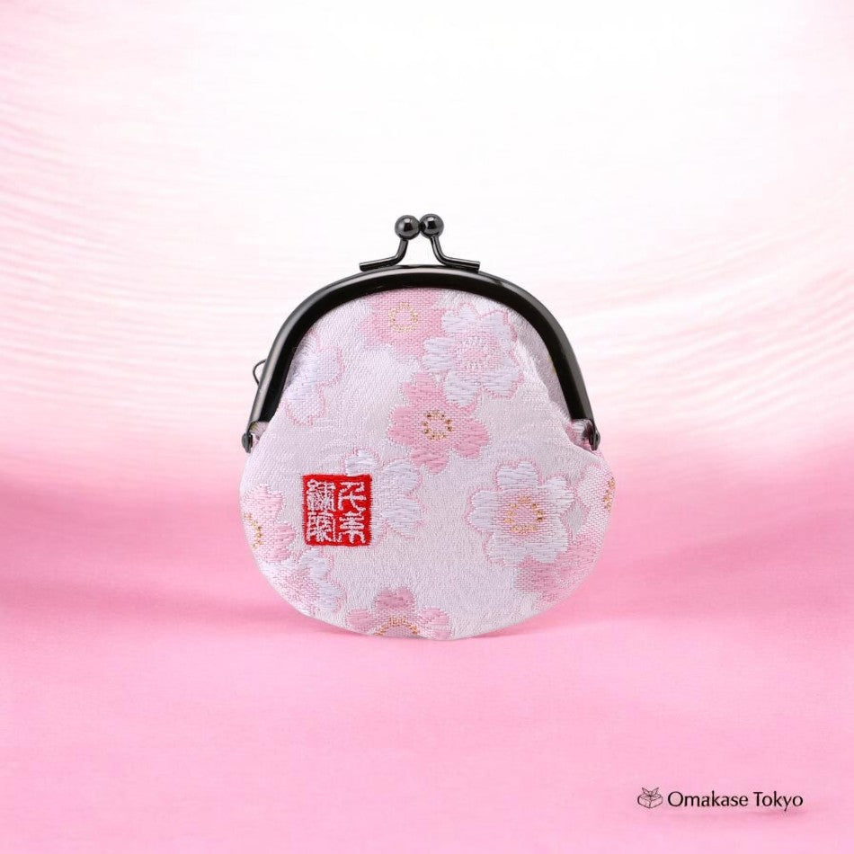 Porte-monnaie en brocart Senitosuin Nishijin