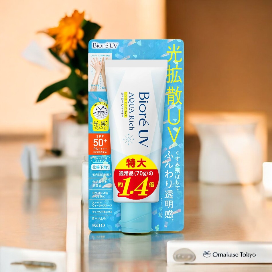 Biore UV Aqua Rich Light Up Essence SPF50 Sunscreen 100g