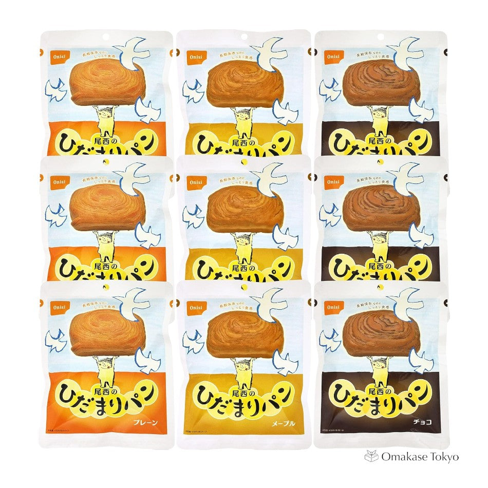 Onishi Foods Hidamari Bread 3 Bags x 3 Types