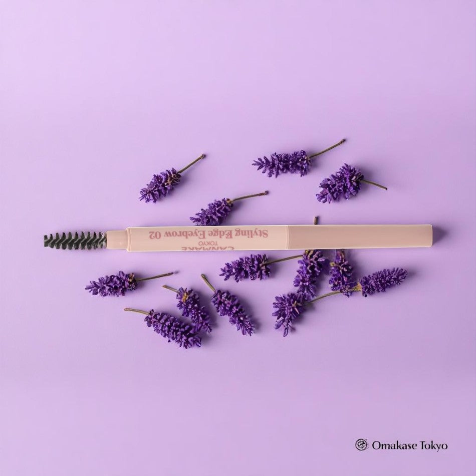 Canmake Styling Edge Eyebrow Pencil Thin Lead with Brush 02 Ash Brown