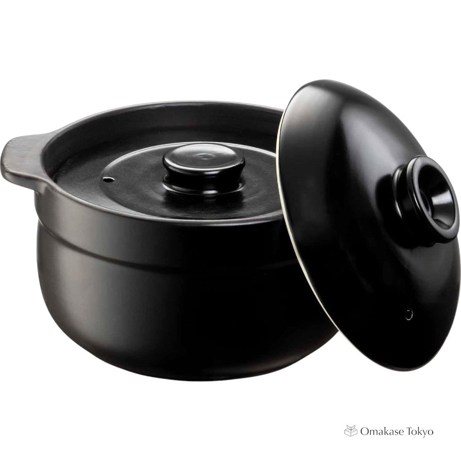 Pot à riz compatible micro-ondes et feu direct