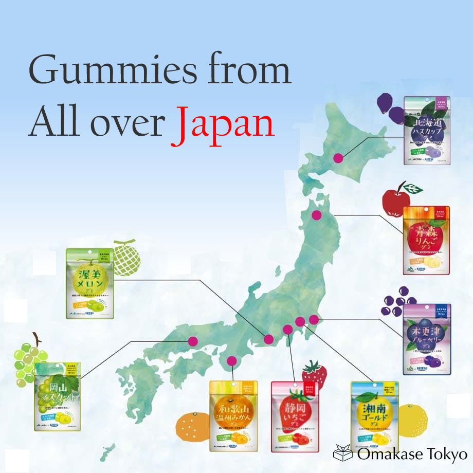 Japan Local Fruits Assortment Gummies (30 Bags Set)