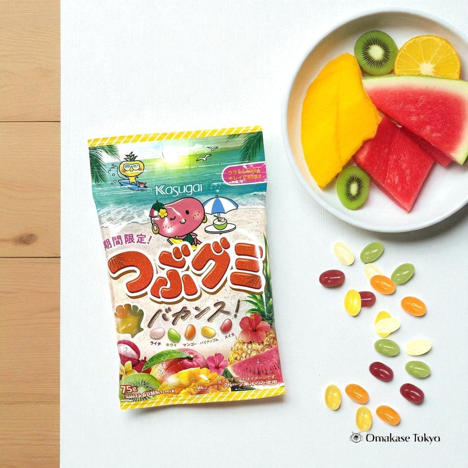 Kasugai Seika Tsuzu Gummy Vacance, 6 sacs