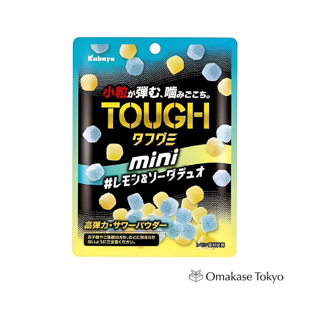 Kabaya Tough Gummy Mini Lemon & Soda Duo 80g x 8 Packs