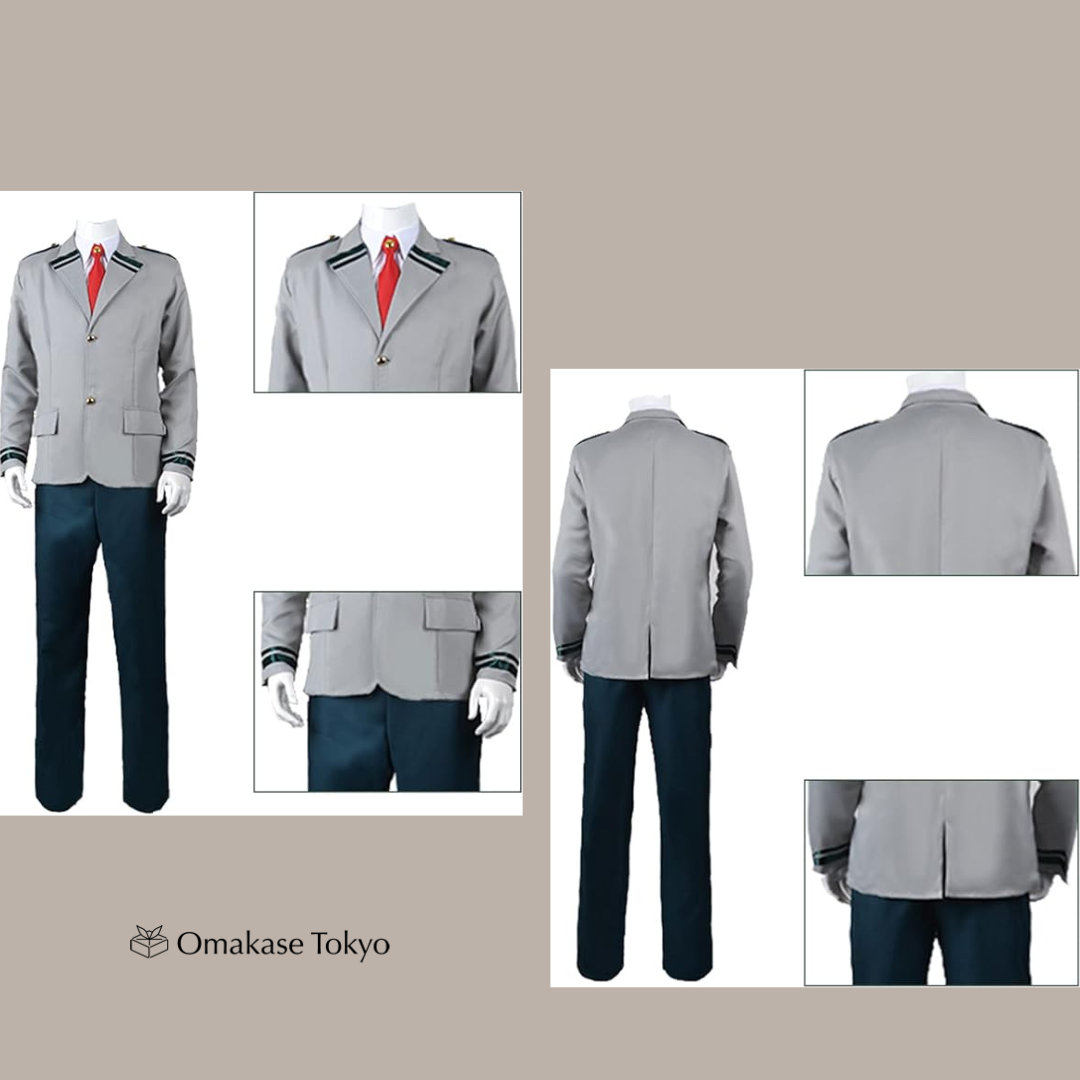 My Hero Academia Izuku Midoriya Cosplay Costume with Wig, U.A. HS Uniform Set