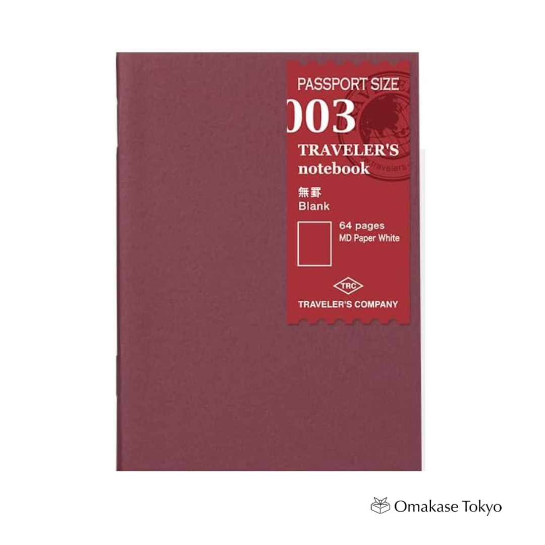 Traveler’s Notebook Passport Size 14370006 Ruled Refill, Bundle of 3