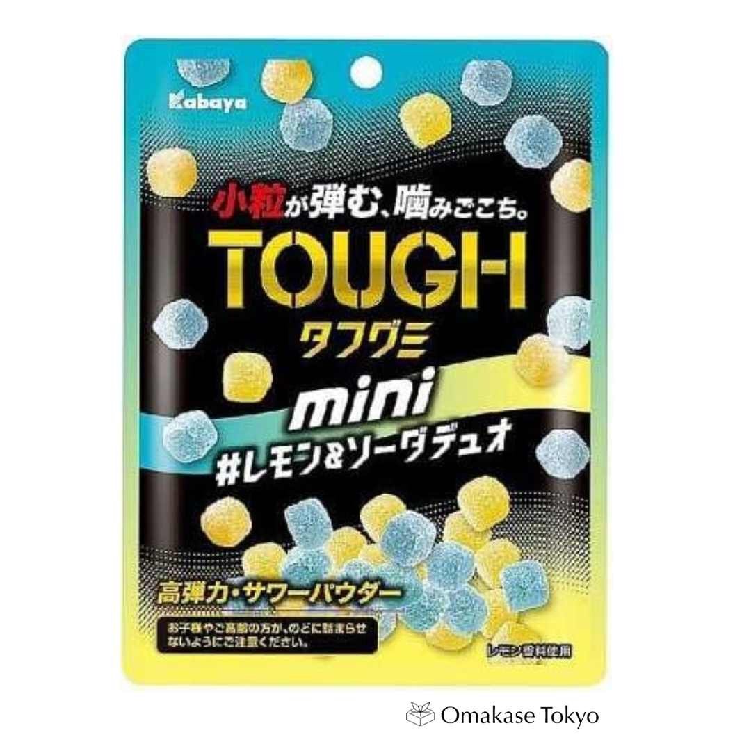 Kabaya Tough Gummy Mini Lemon & Soda Duo 80g x 8 Packs