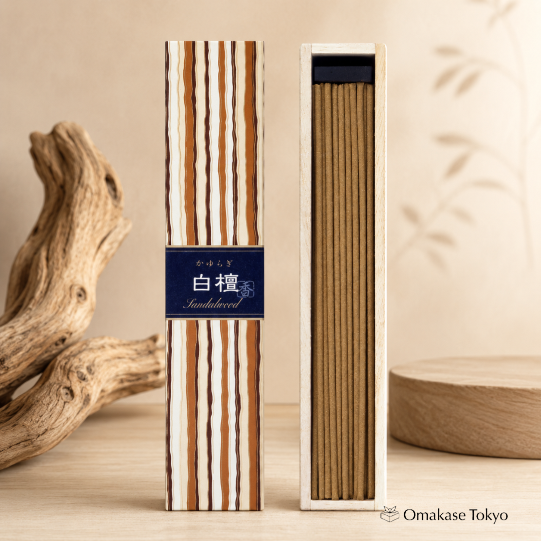 Nippon Kodo Kayuragi Sandalwood Incense with Stand – 40 Sticks