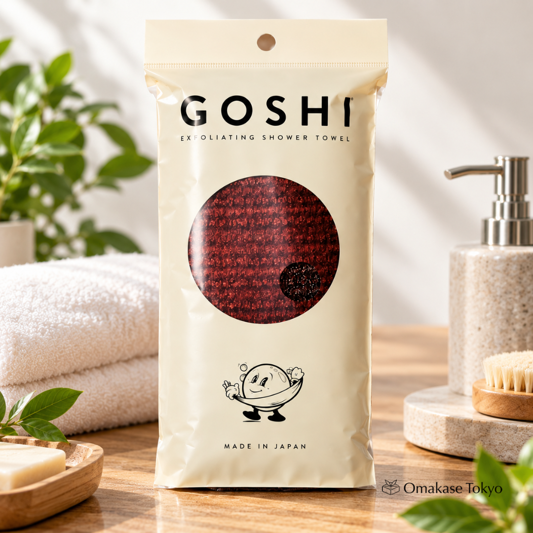 GOSHI Japanese Exfoliating Towel – Long Nylon Body Scrubber