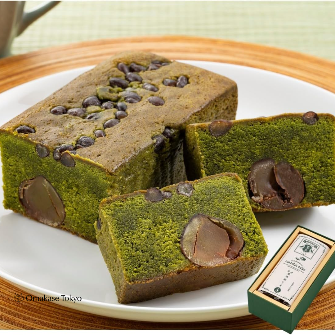 Kiyosen Kyozumi Shibori Matcha Cake with Shibukawa Chestnuts