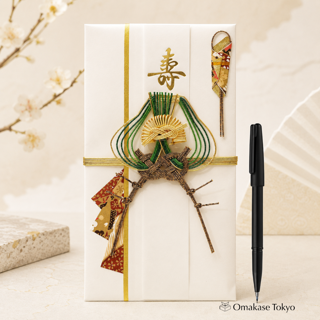 RingLeaf Ensemble de sacs cadeaux de félicitations pour mariage japonais - 10 lots