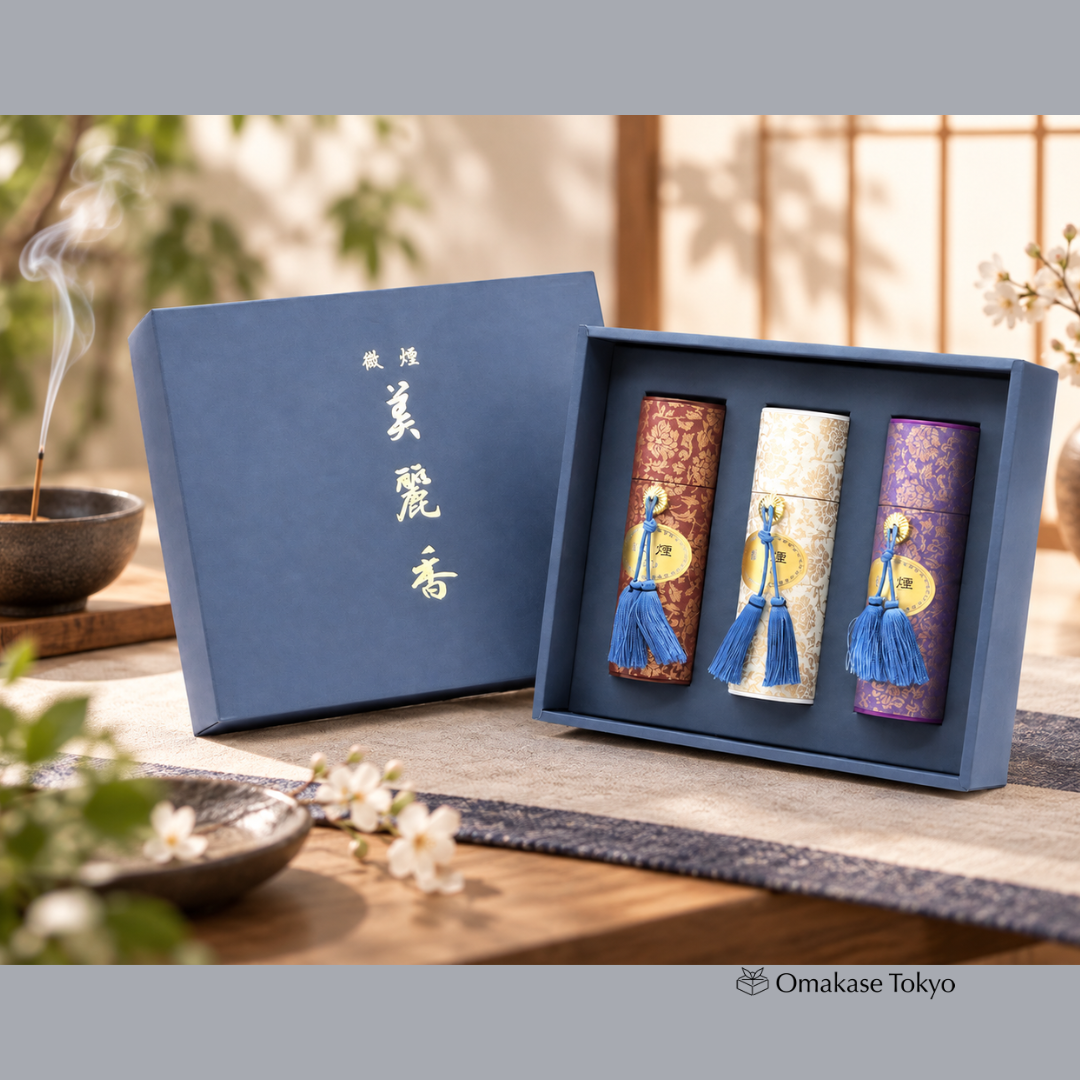 Eirakuya 3-Scent Low-Smoke Incense Gift Set