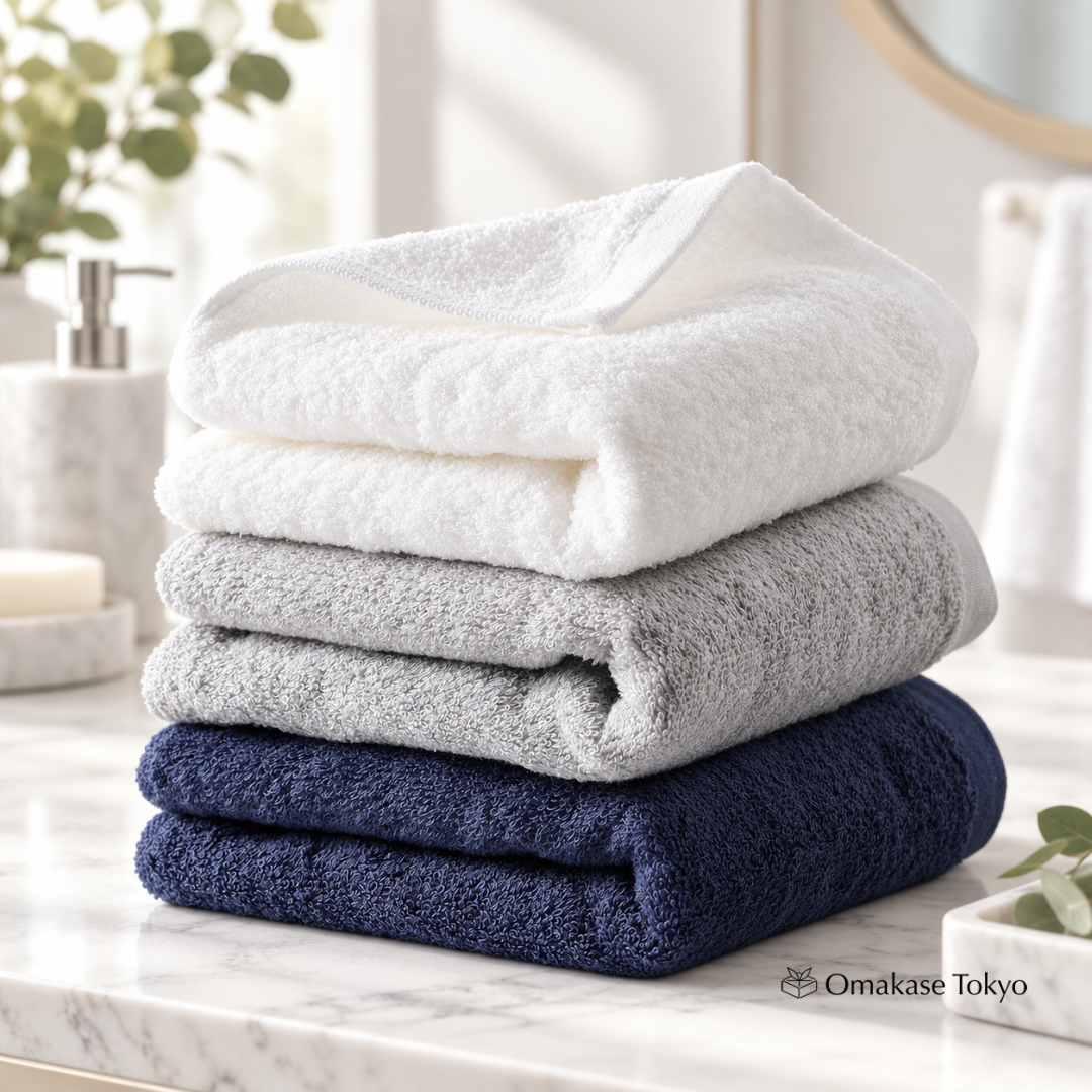 Japanese Exfoliating Towel – YORITO Imabari Face Towel Set of 3