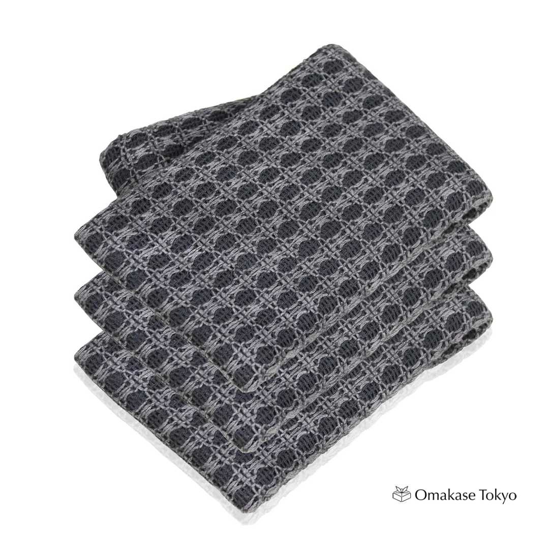 Japanese Exfoliating Towel – Morikuru Kishu Binchotan Body Towel Set of 3