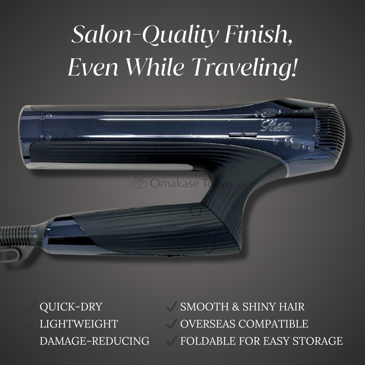 ReFa Smart Hair Dryer W Black