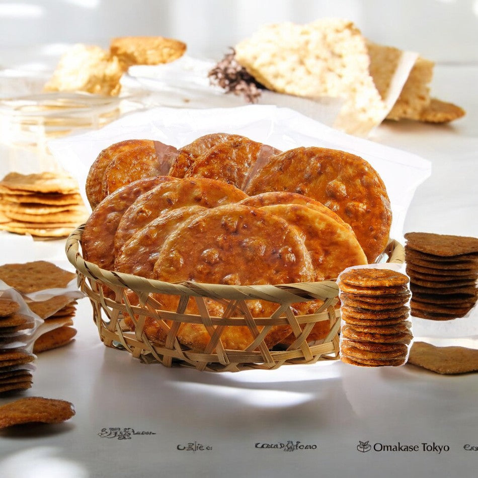 Echigo Seika Canned Soy Sauce Rice Crackers