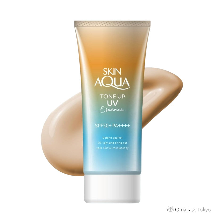 Rohto Skin Aqua Tone Up UV Essence Sunscreen, Latte Beige