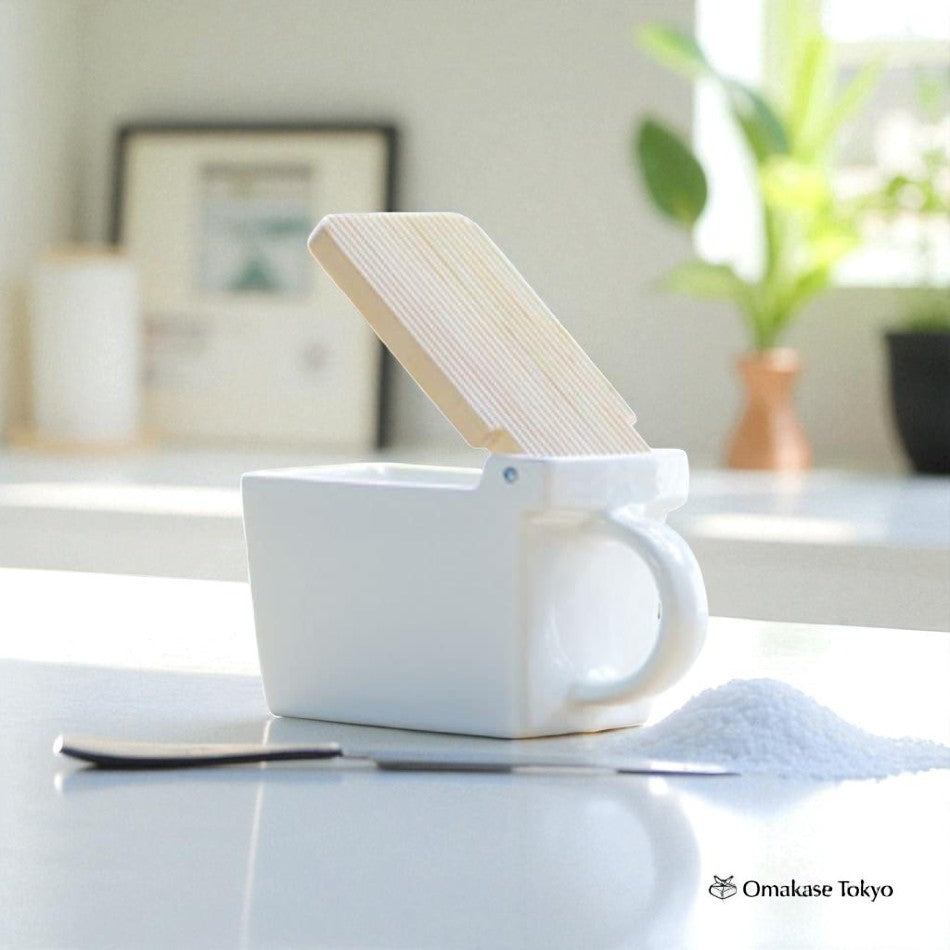ZERO JAPAN Kitchen Container White BST17 WH Salt Box