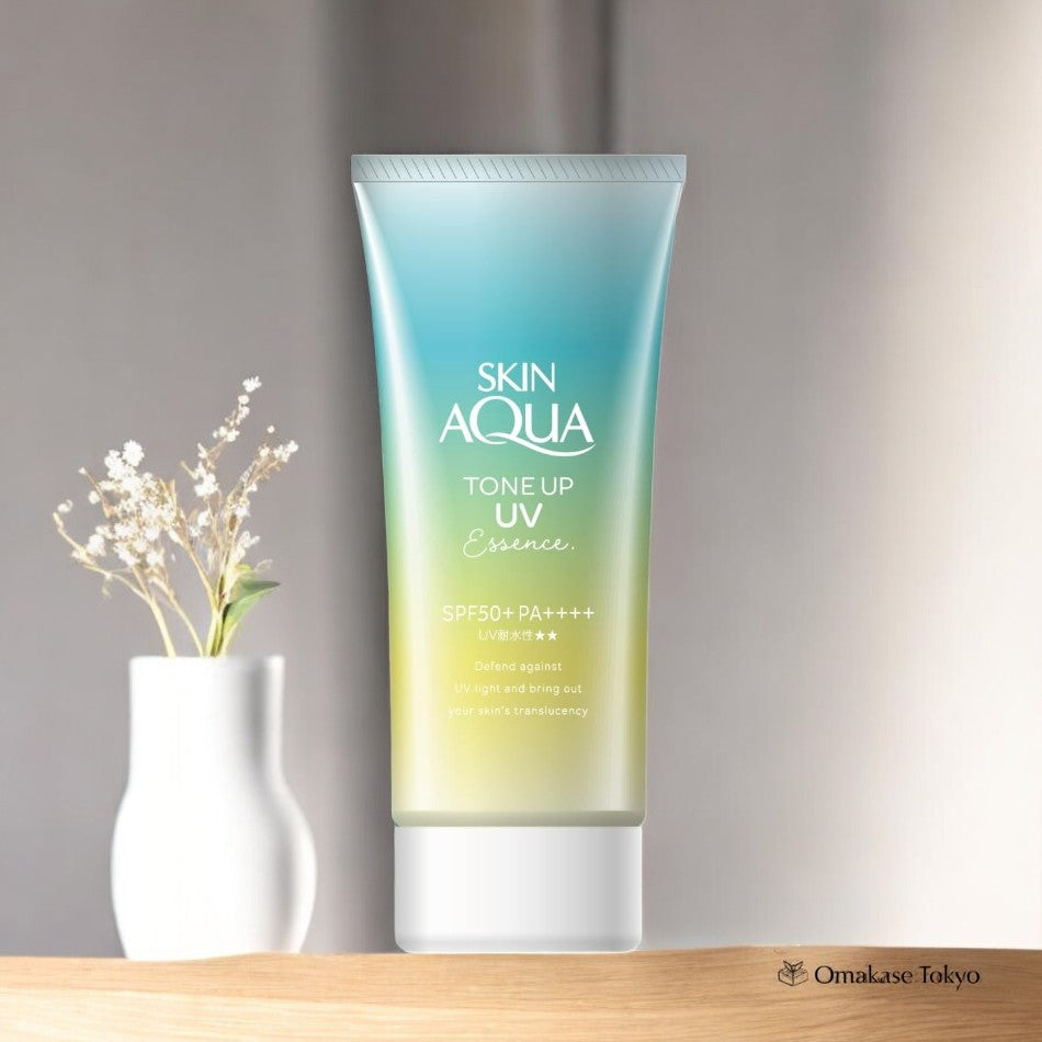 Rohto Skin Aqua Tone Up UV Essence, Mint Green