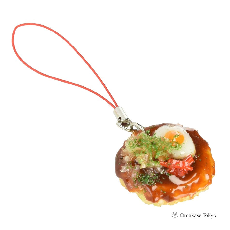 Food Sample Mobile Strap Okonomiyaki