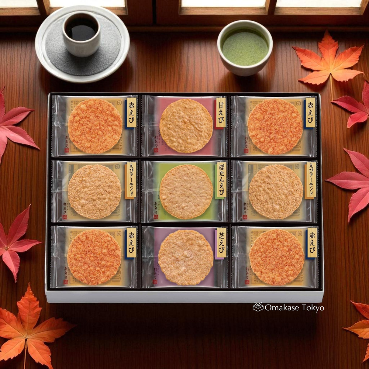 Keishindo Grilled Shrimp Senbei Assortment Individually Wrapped