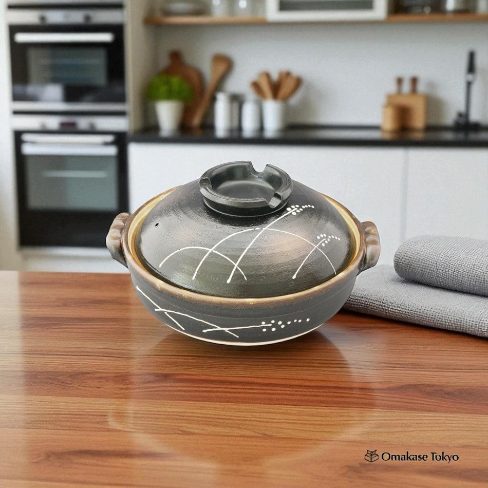 Banko Ware Wheat Autumn Pot No. 7, 1.3 Liters