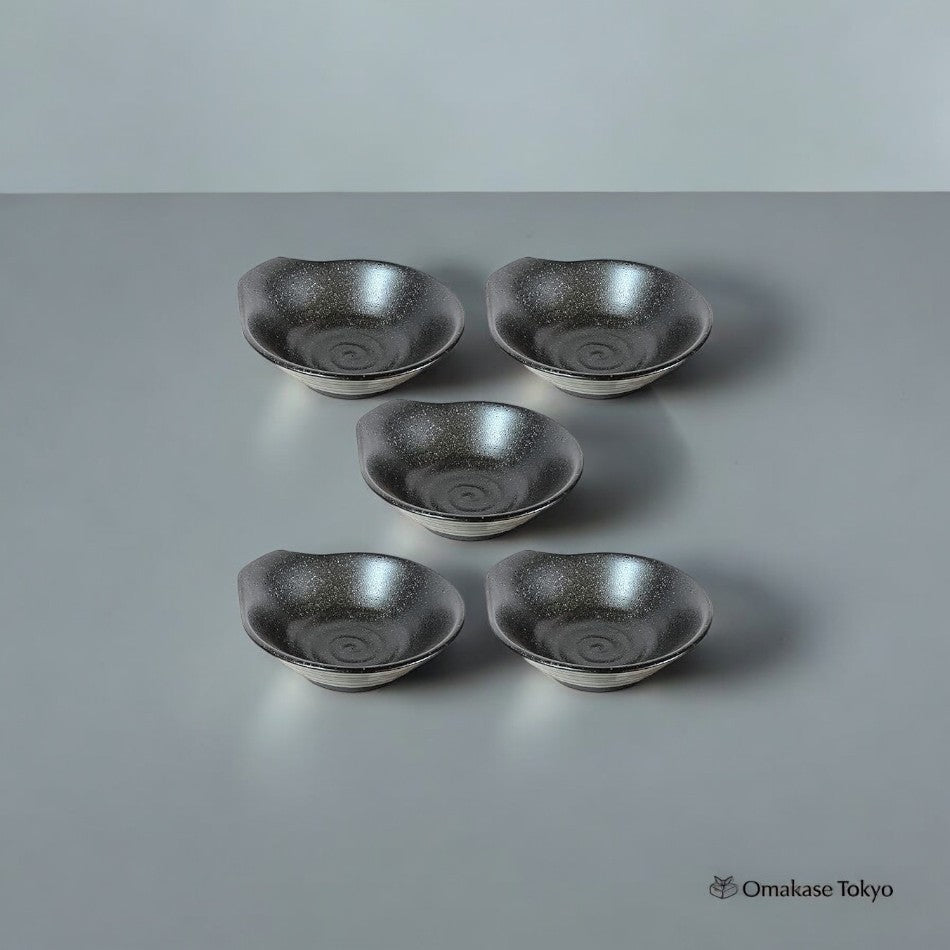 Yamaki Pottery Tonsui Minoyaki Plates set of 5