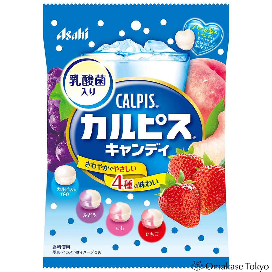 Asahi Calpis Candy Assorted of 4 Flavors 100g (Bag)