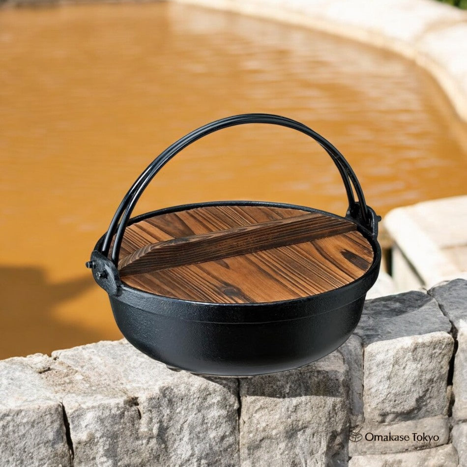 Ishigaki Sangyo 4010 Marmite avec couvercle en bois 21 cm