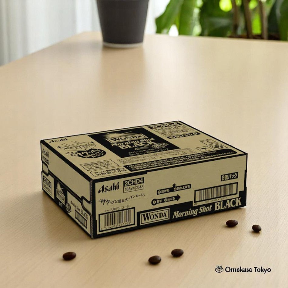 Asahi WONDA Morning Shot Black Coffee 30 Pack