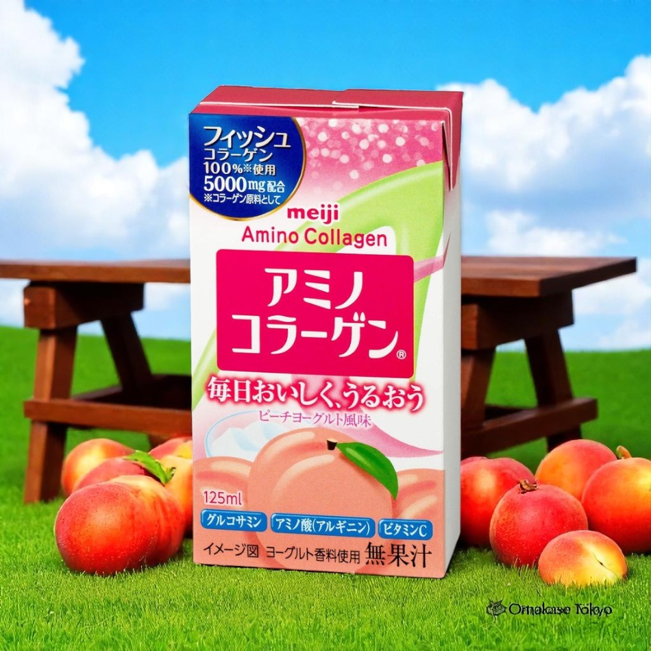 Meiji Amino Collagen Drink Peach Yogurt 24set