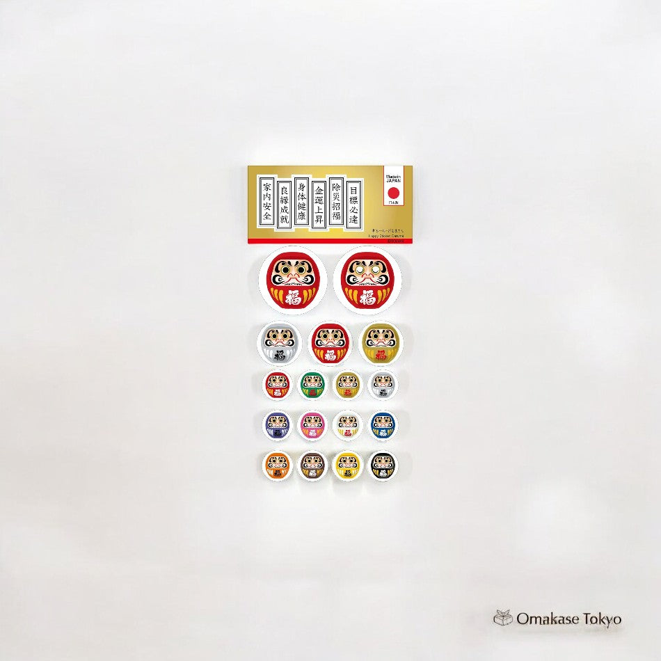 Todan Yasuki-Seal Daruma Lucky Charm – Pink