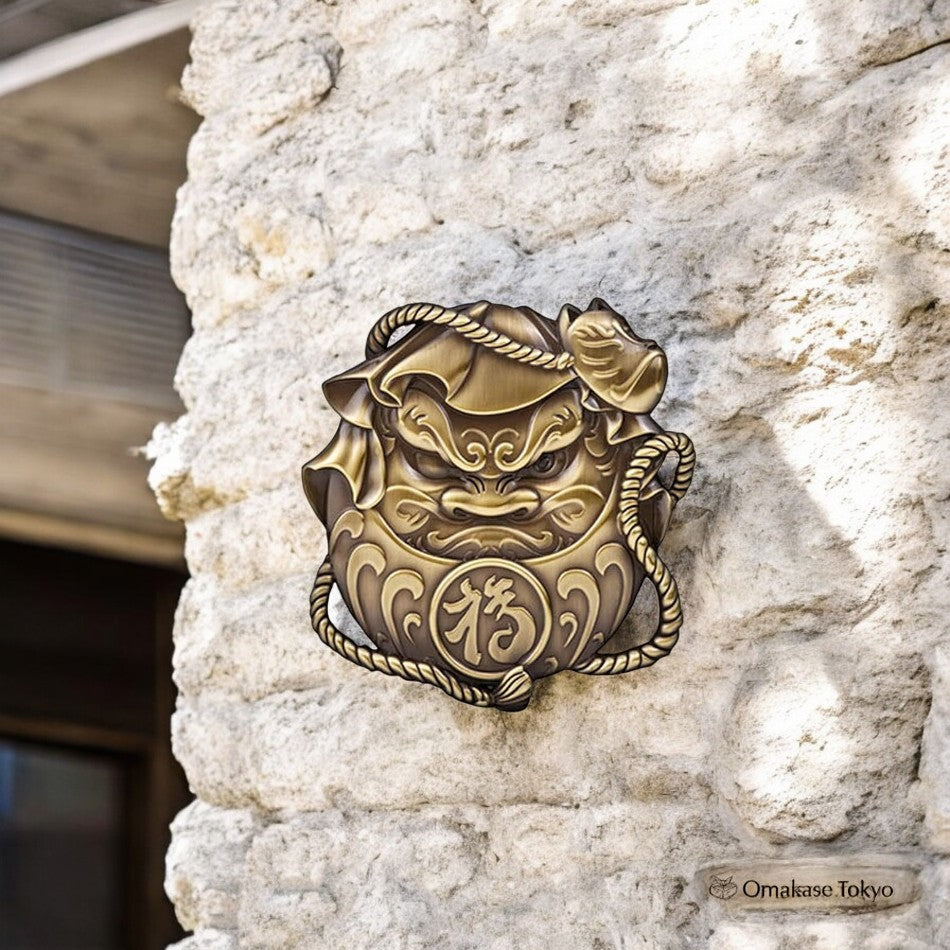 3D Daruma Metal Car Emblem