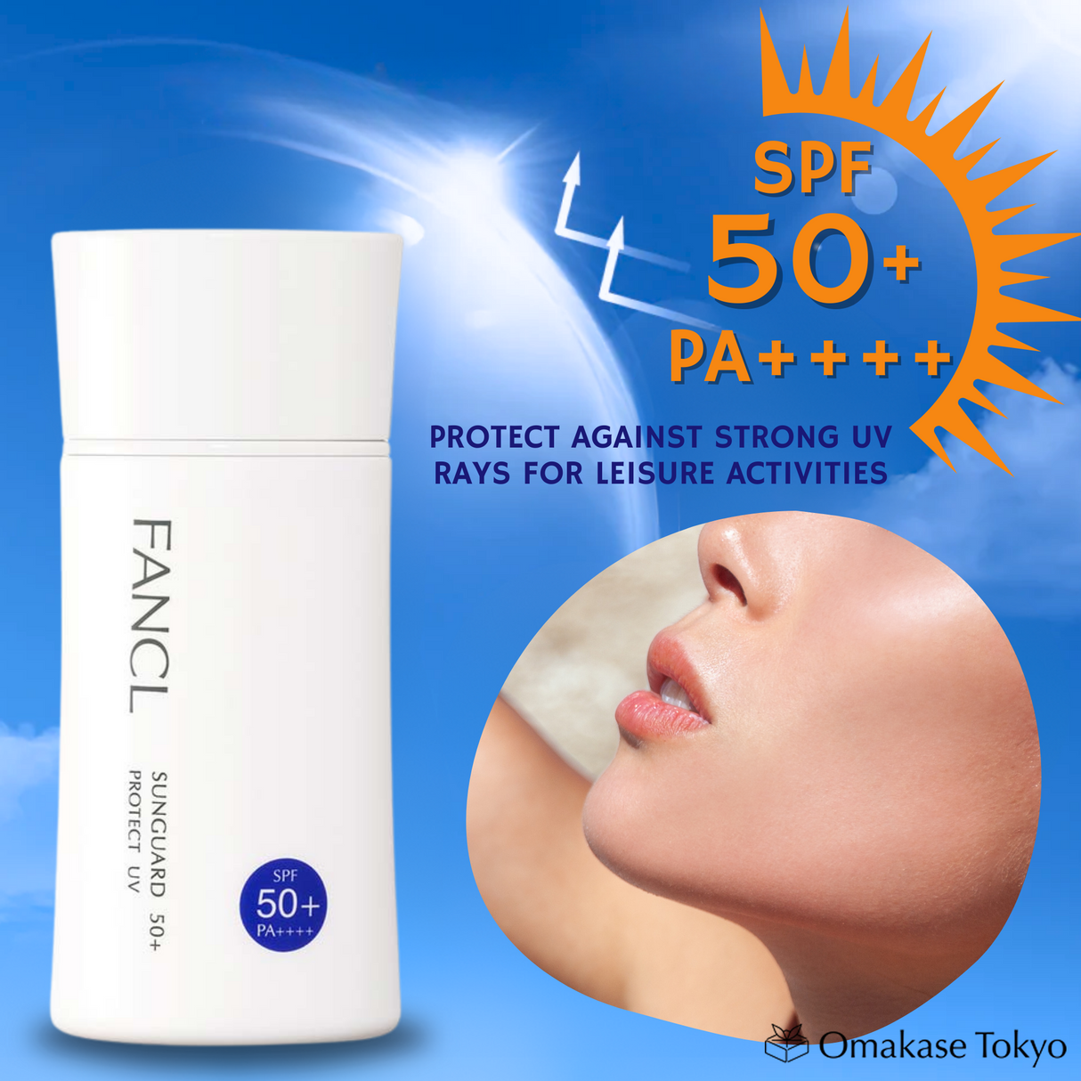 FANCL Sunguard UV Sunscreen SPF50 PA++++ 60ml