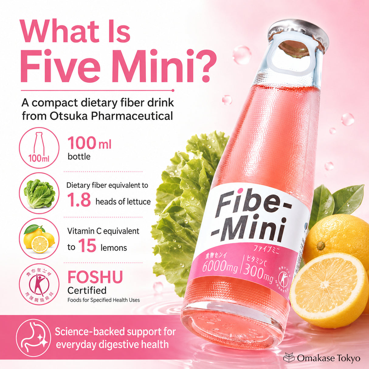 Otsuka Seiyaku Fibe Mini 100 ml × 30 bouteilles