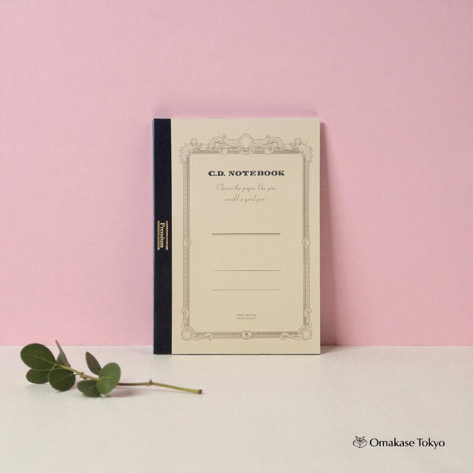 Apica Premium CD Notebook – A5 5 mm Grid Gold Cover