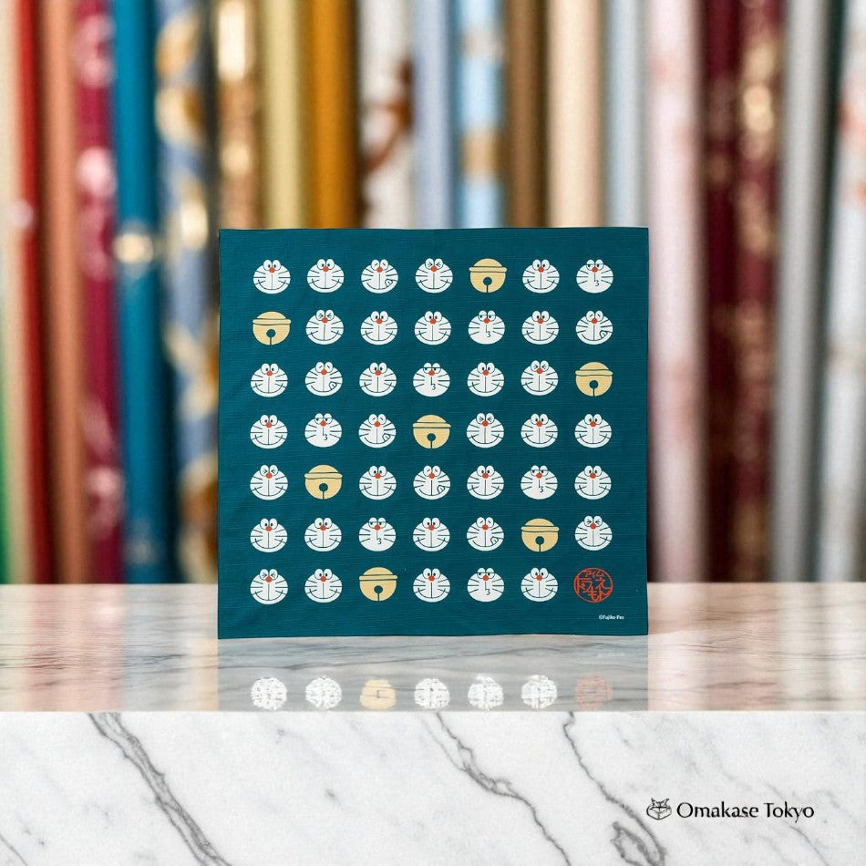 Marushin Doraemon Furoshiki-Face Dots Pattern