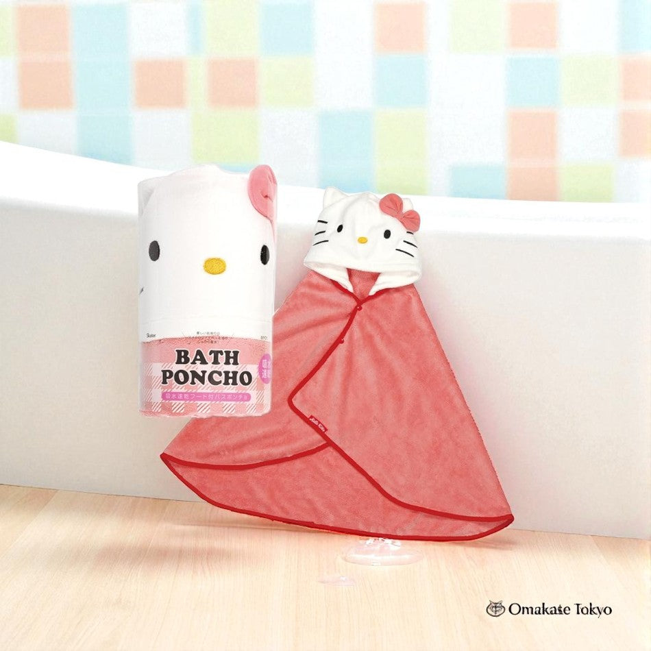 Skater Sanrio 连帽浴巾