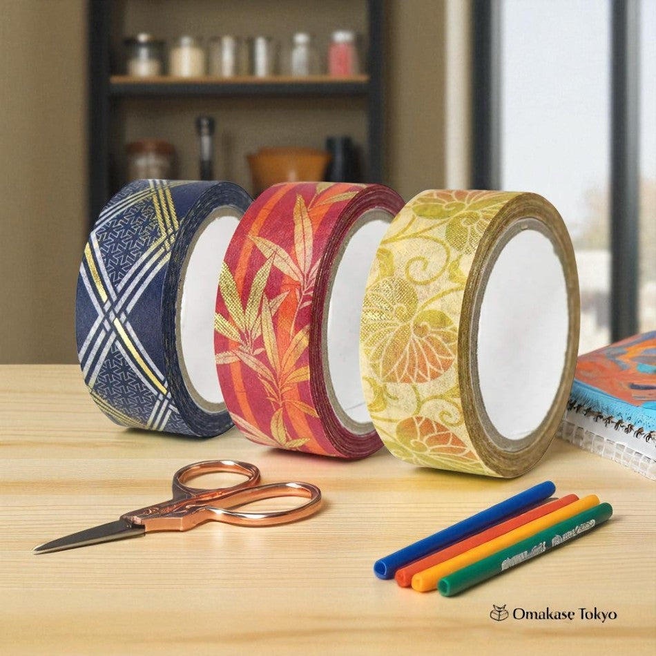 Japanese Washi Masking Tape Set 3 Rolls