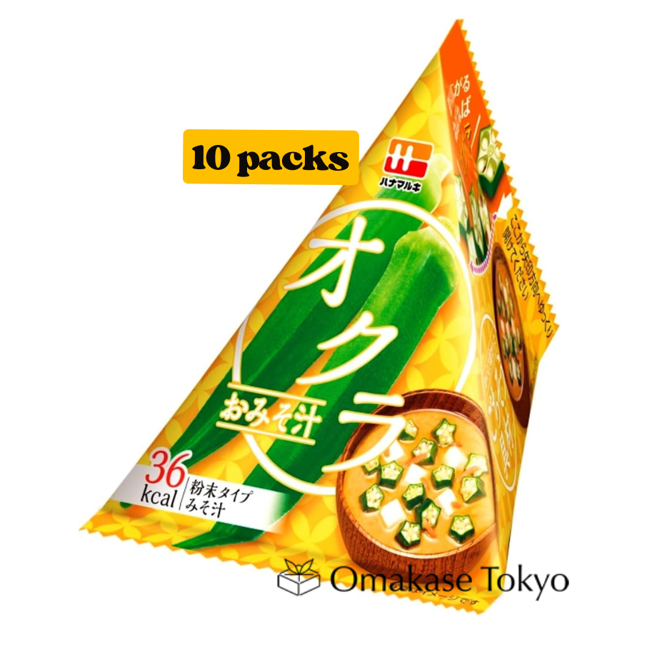 Hanamaruki's Okra Miso Soup Gochisou Ingredients Series Triangle Pack 10.1g (10 packs)