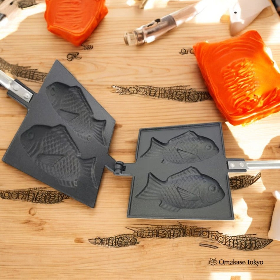 Iwachu Black Enamel Coated Taiyaki Maker Model 24030