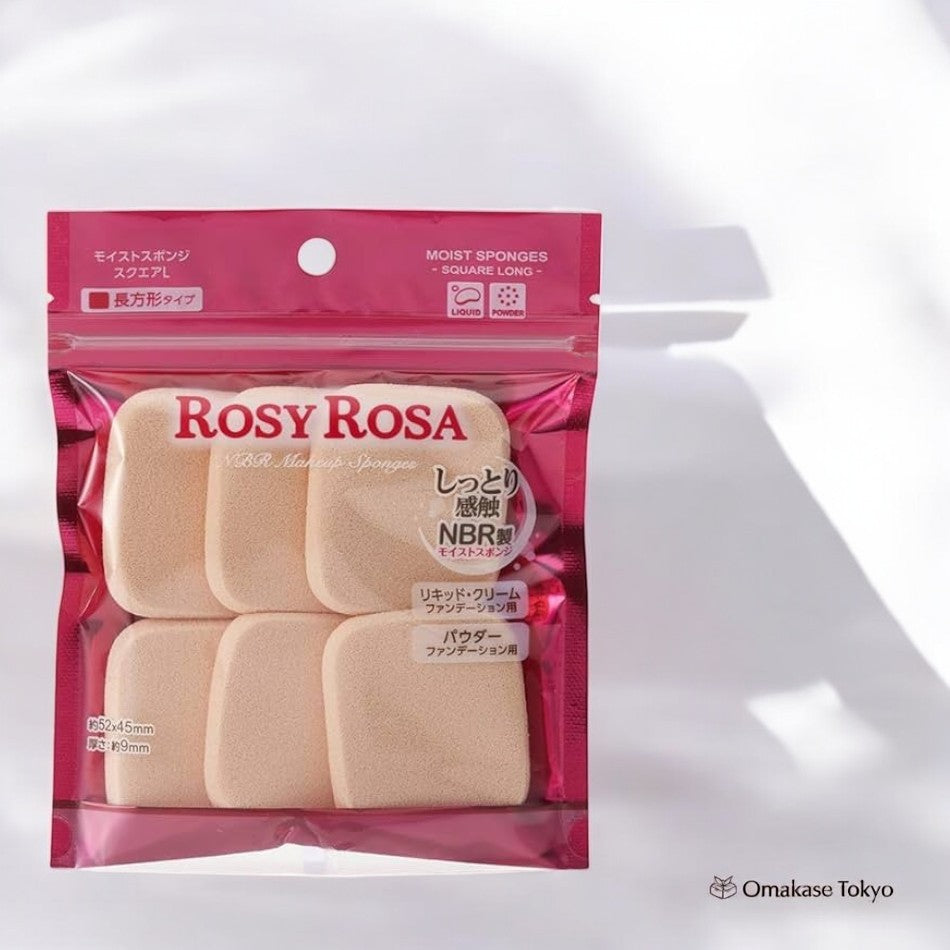 ROSY ROSA Moist Sponge 6P (Square L)