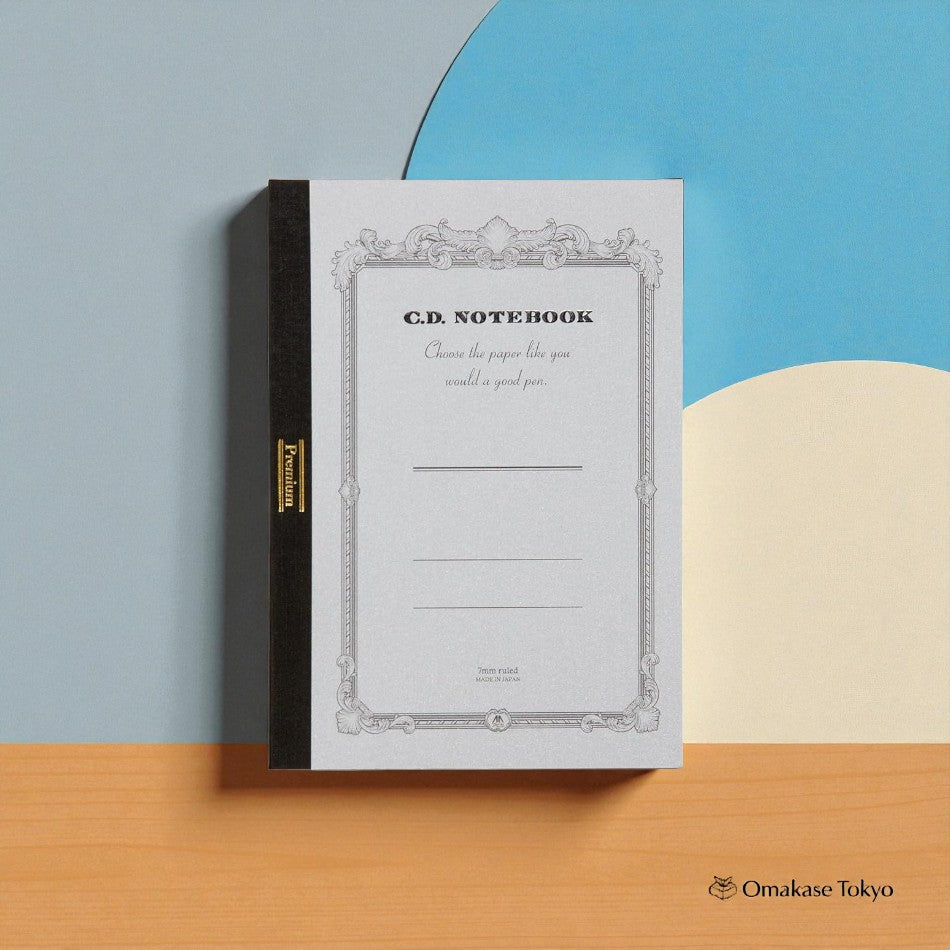 Apica Premium CD Notebook – A5 Ruled Silver Cover