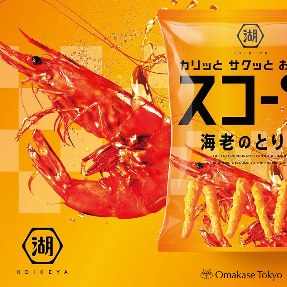 Koikeya Scorn Shrimp Temptation Corn Snacks 73g